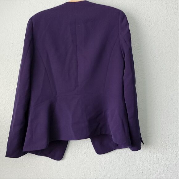 Lafayette 148 New York minimalist luxecore open front blazer - Picture 5 of 11